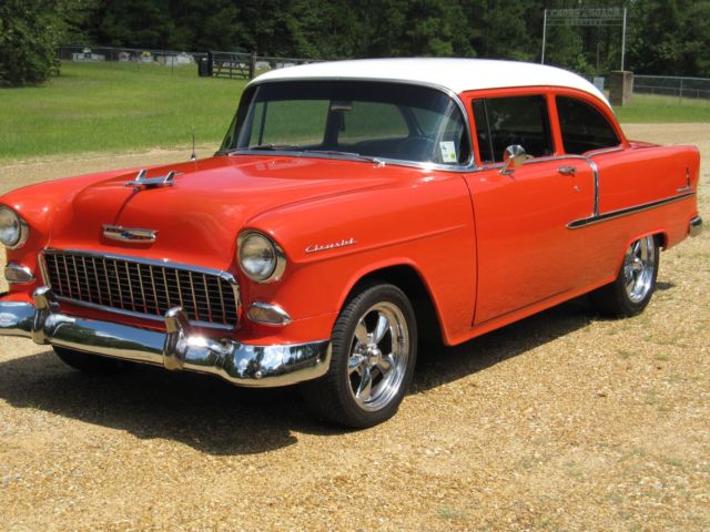 1955 Gypsy Red/India Ivory Chevrolet Bel Air/150/210 Sedan