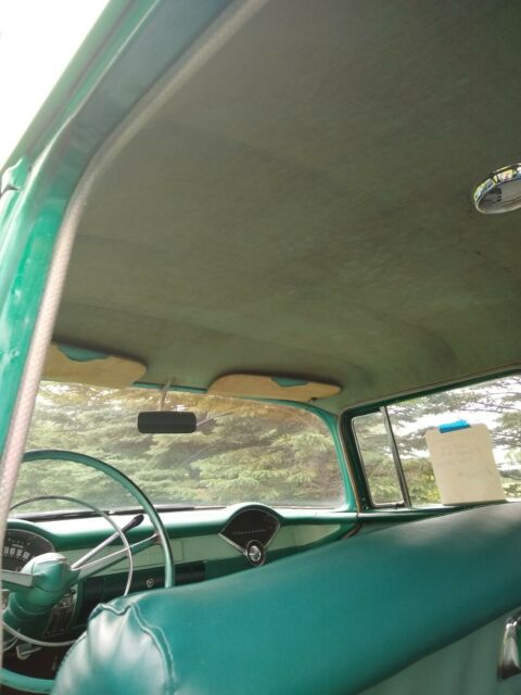 1955 Green Chevrolet Bel Air/150/210 Sedan