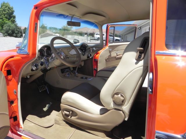 1955 Hugger Orange Chevrolet Bel Air/150/210 Sedan