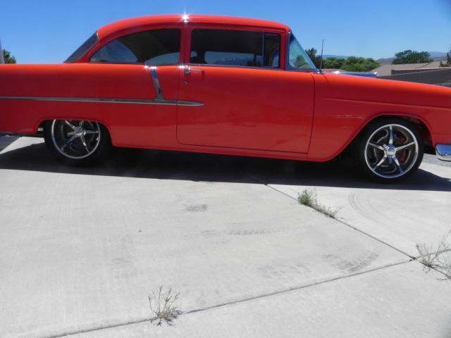 1955 Hugger Orange Chevrolet Bel Air/150/210 Sedan