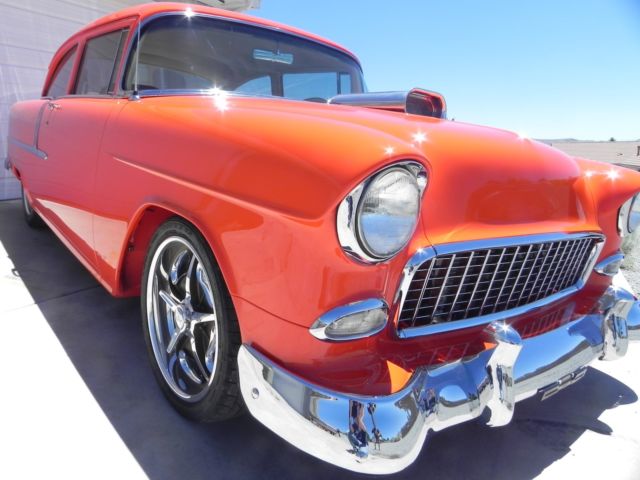 1955 Hugger Orange Chevrolet Bel Air/150/210 Sedan