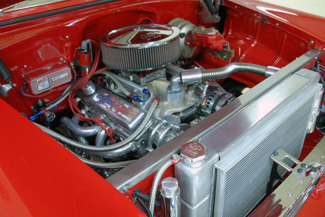 1955 Nissan Red Chevrolet Bel Air/150/210 Sedan