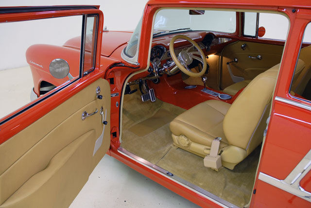 1955 Nissan Red Chevrolet Bel Air/150/210 Sedan