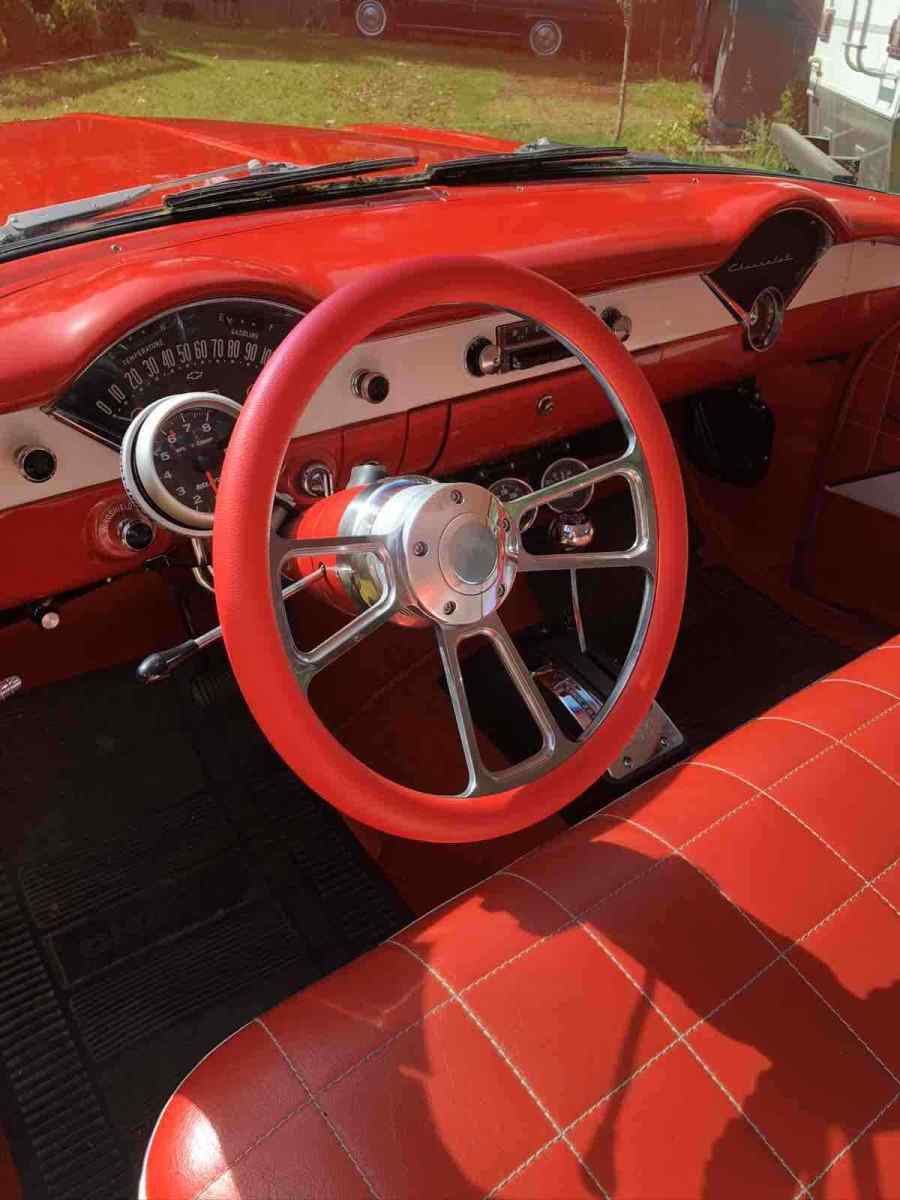 1955 Red Chevrolet 210 Sedan