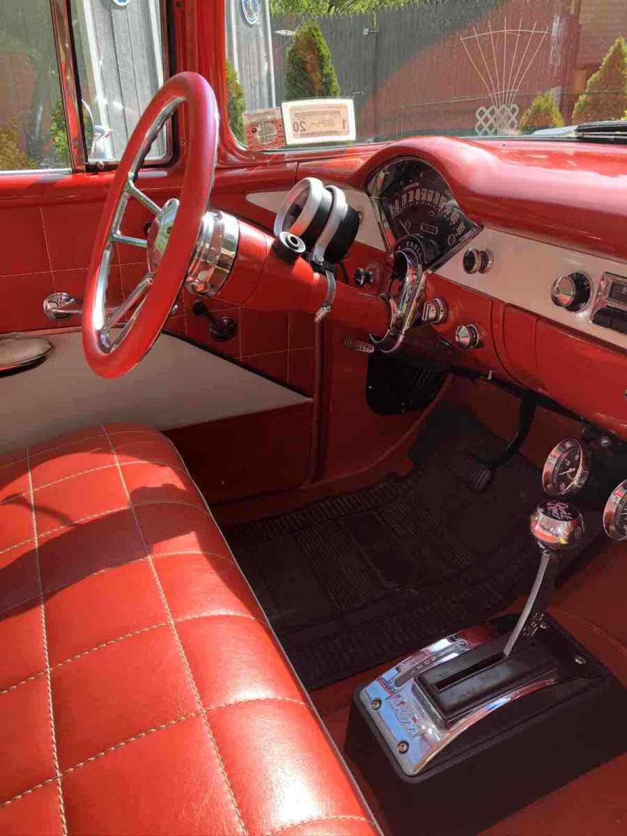 1955 Red Chevrolet 210 Sedan