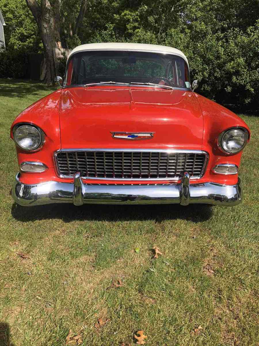 1955 Red Chevrolet 210 Sedan