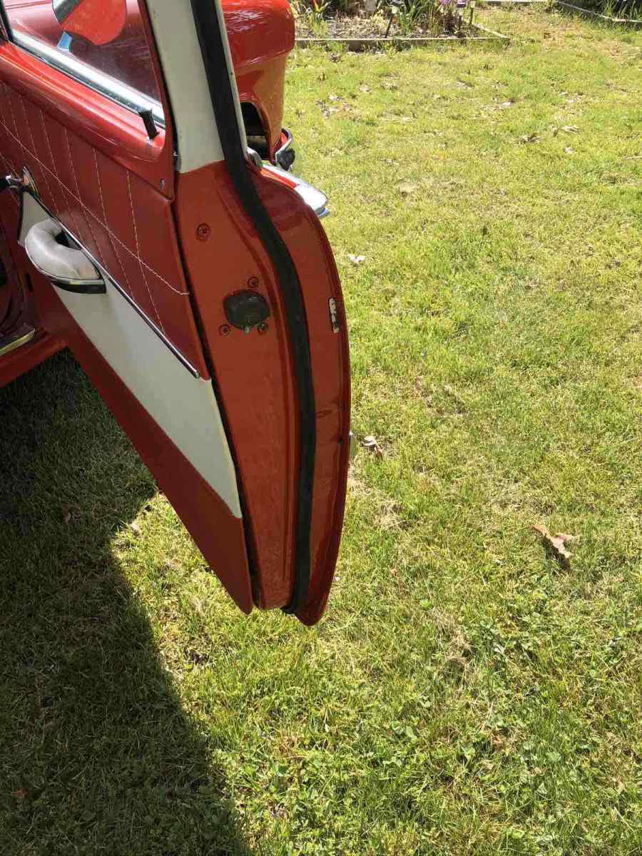 1955 Red Chevrolet 210 Sedan