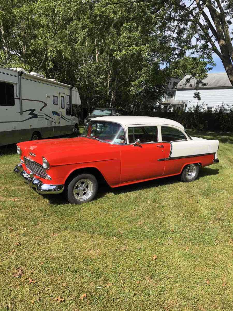 1955 Red Chevrolet 210 Sedan