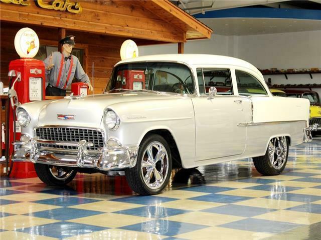 1955 Silver Chevrolet Bel Air/150/210 --