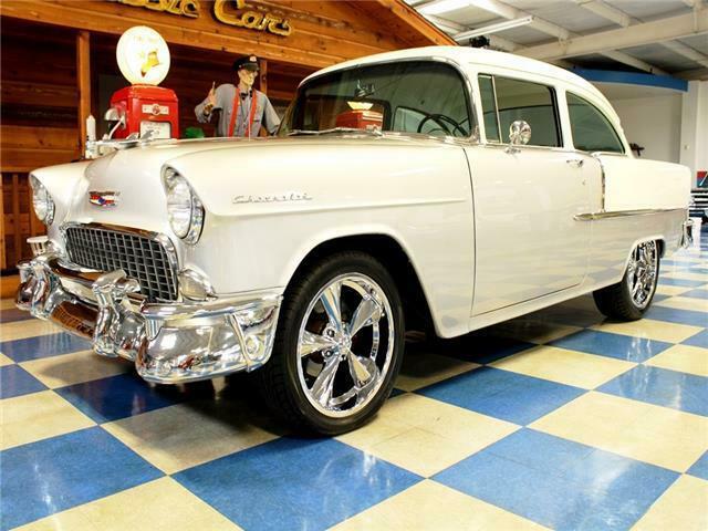1955 Silver Chevrolet Bel Air/150/210 --