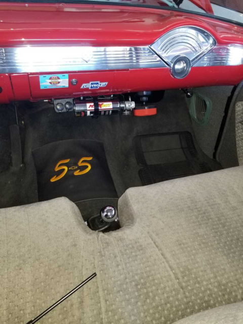 1955 Red/White Chevrolet Bel Air/150/210 Coupe