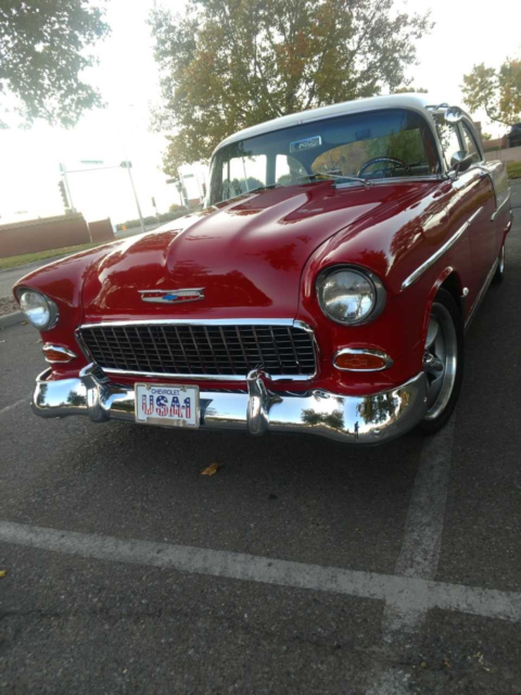 1955 Red/White Chevrolet Bel Air/150/210 Coupe