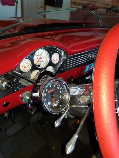 1955 Red/White Chevrolet Bel Air/150/210 Coupe