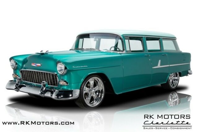 1955 Turquoise Chevrolet Bel Air/150/210 Station Wagon