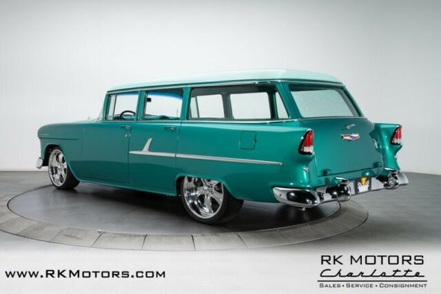 1955 Turquoise Chevrolet Bel Air/150/210 Station Wagon