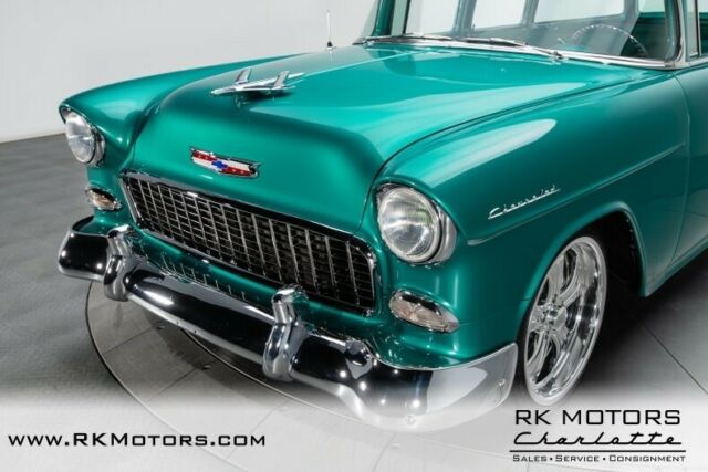 1955 Turquoise Chevrolet Bel Air/150/210 Station Wagon
