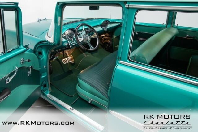 1955 Turquoise Chevrolet Bel Air/150/210 Station Wagon