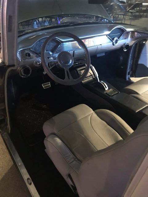 1955 Gray/Silver Chevrolet Bel Air/150/210 Sedan