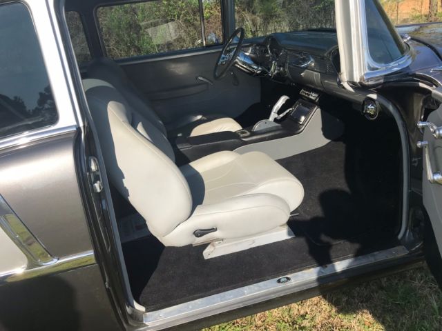 1955 Gray/Silver Chevrolet Bel Air/150/210 Sedan
