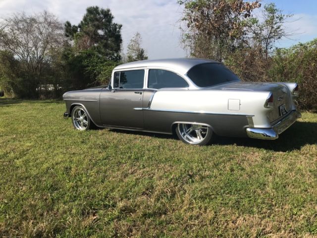 1955 Gray/Silver Chevrolet Bel Air/150/210 Sedan