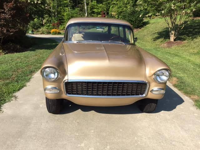 1955 gold Chevrolet Bel Air/150/210 wagon
