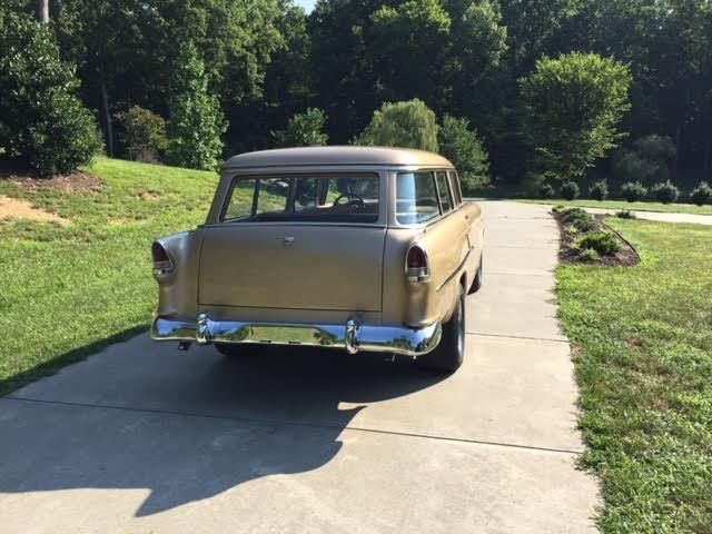 1955 gold Chevrolet Bel Air/150/210 wagon