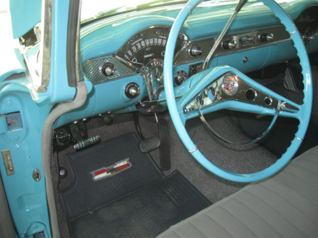 1970 Turquoise/White Chevrolet Bel Air/150/210 Coupe