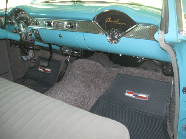 1970 Turquoise/White Chevrolet Bel Air/150/210 Coupe