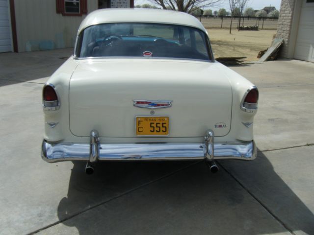 1955 Blue Chevrolet Bel Air/150/210 Sedan