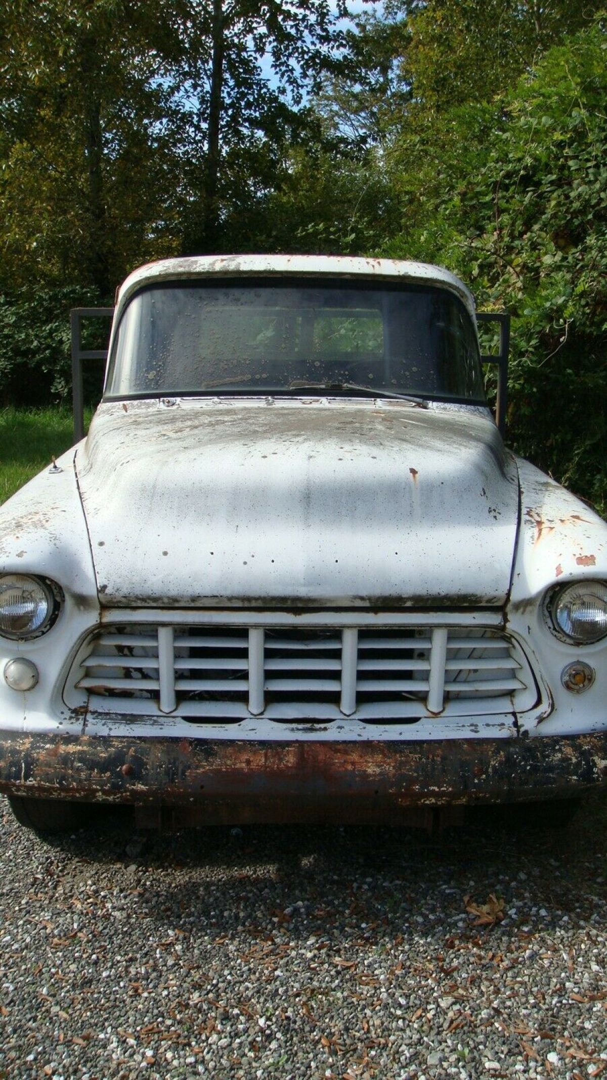 1955 White Chevrolet Other Pickups Cab With Modified Flatbed