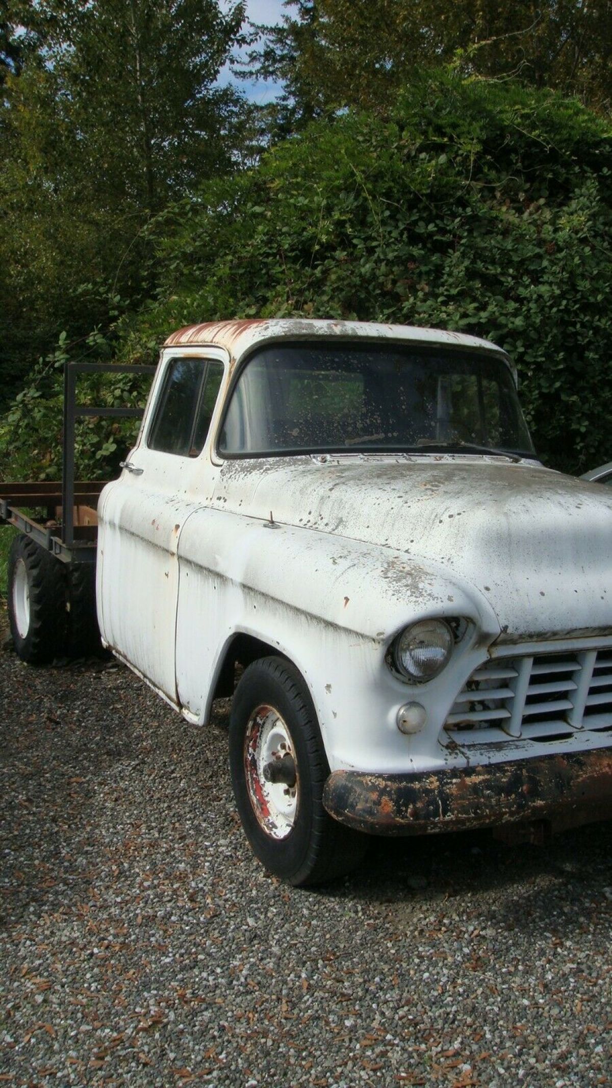 1955 White Chevrolet Other Pickups Cab With Modified Flatbed