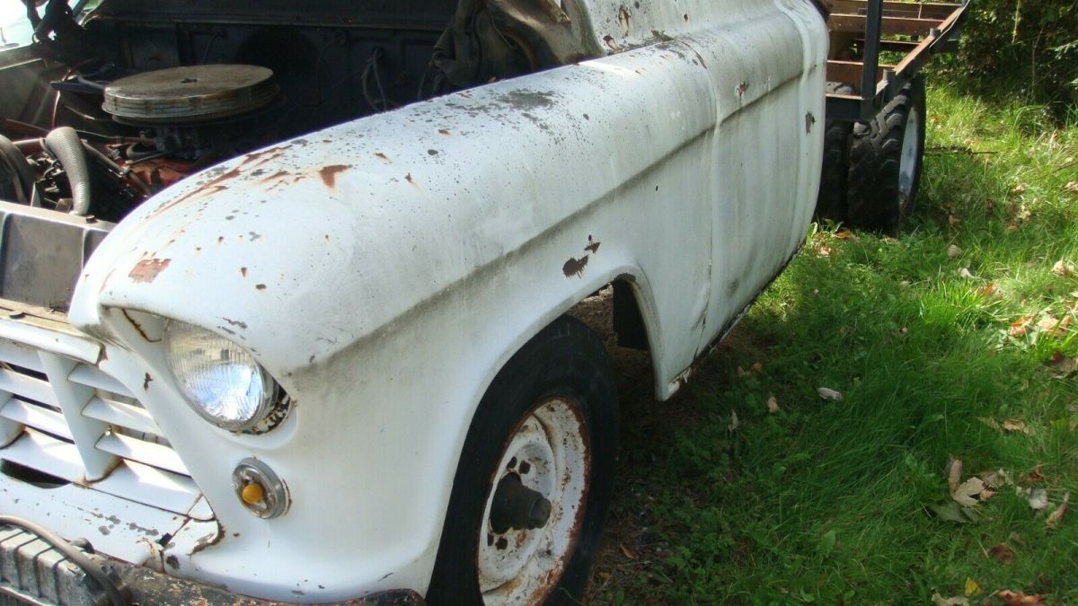 1955 White Chevrolet Other Pickups Cab With Modified Flatbed