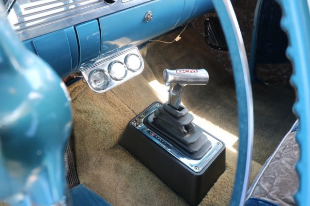 1955 Blue Chevrolet Bel Air/150/210 Sedan