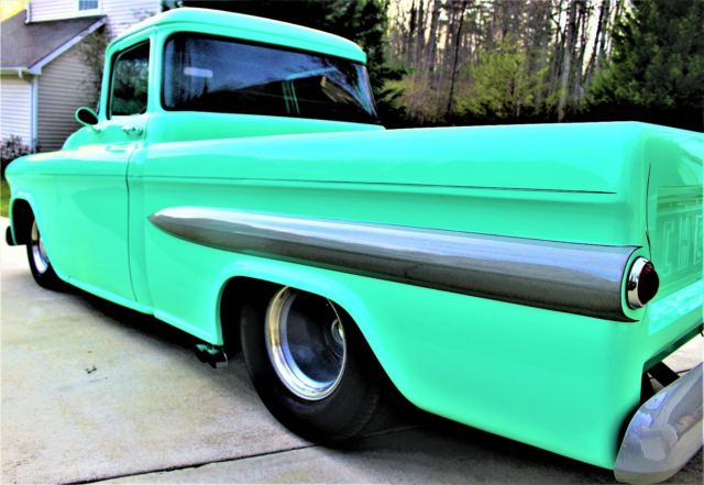 1955 Surf Green Chevrolet Other Pickups Big Back Window Fleetside