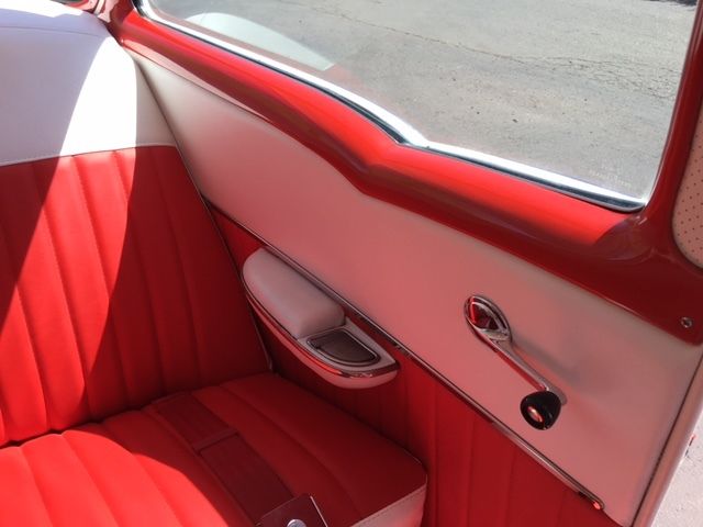 1955 Red and White 2-tone Chevrolet Bel Air/150/210 2-door post