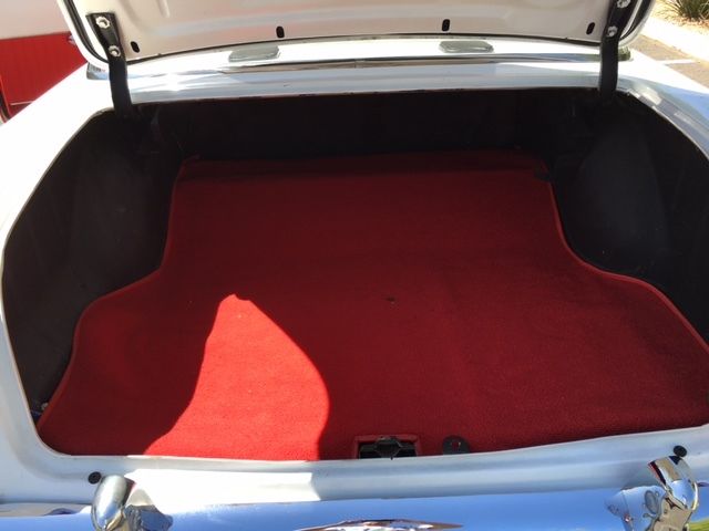 1955 Red and White 2-tone Chevrolet Bel Air/150/210 2-door post