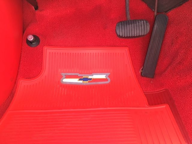 1955 Red and White 2-tone Chevrolet Bel Air/150/210 2-door post