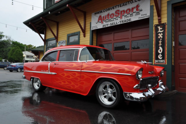1955 Red Chevrolet Bel Air/150/210 --