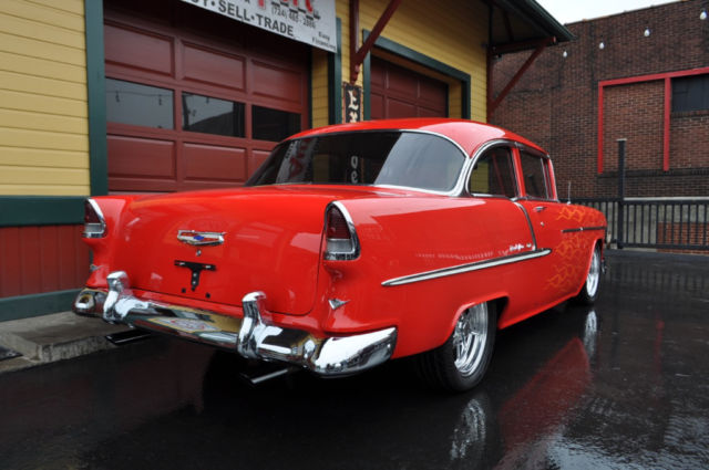 1955 Red Chevrolet Bel Air/150/210 --
