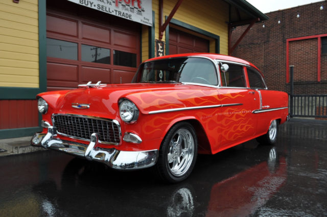 1955 Red Chevrolet Bel Air/150/210 --