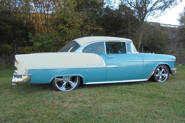 1955 Teal Chevrolet Bel Air/150/210 Coupe