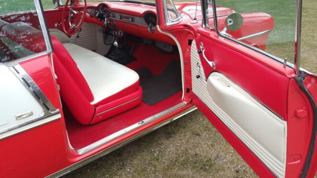 1955 Red Chevrolet Bel Air/150/210 Coupe