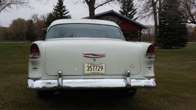 1955 Red Chevrolet Bel Air/150/210 Coupe