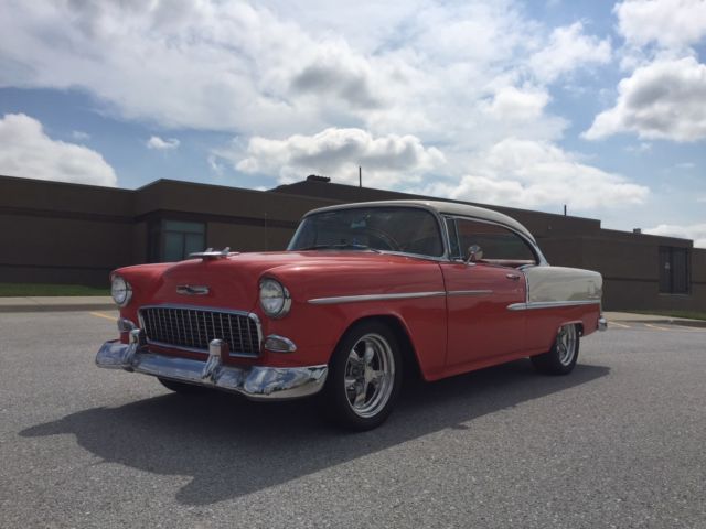 1955 Gypsy Red - Shoreline Beige Chevrolet Bel Air/150/210 Coupe