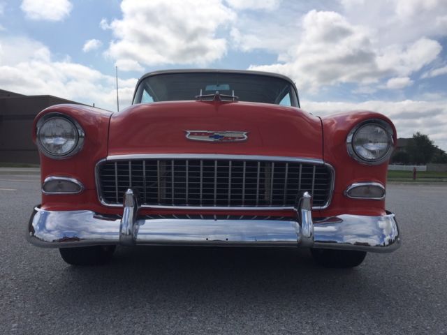 1955 Gypsy Red - Shoreline Beige Chevrolet Bel Air/150/210 Coupe