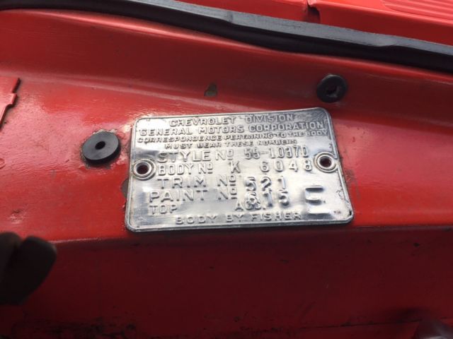 1955 Gypsy Red - Shoreline Beige Chevrolet Bel Air/150/210 Coupe