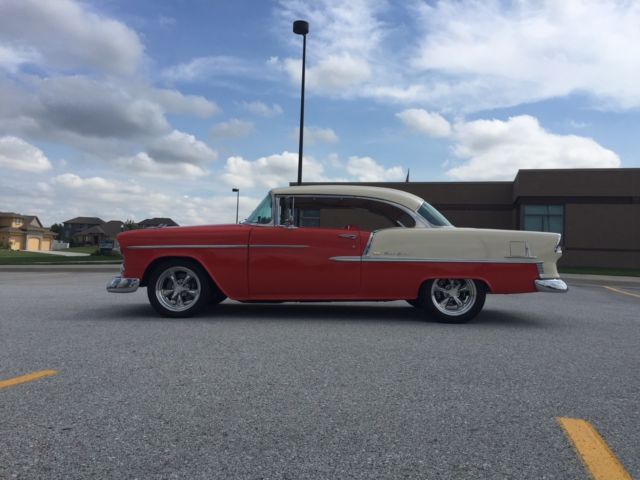 1955 Gypsy Red - Shoreline Beige Chevrolet Bel Air/150/210 Coupe