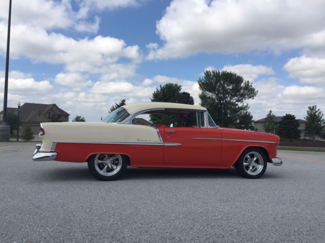 1955 Gypsy Red - Shoreline Beige Chevrolet Bel Air/150/210 Coupe