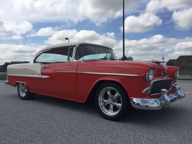 1955 Gypsy Red - Shoreline Beige Chevrolet Bel Air/150/210 Coupe