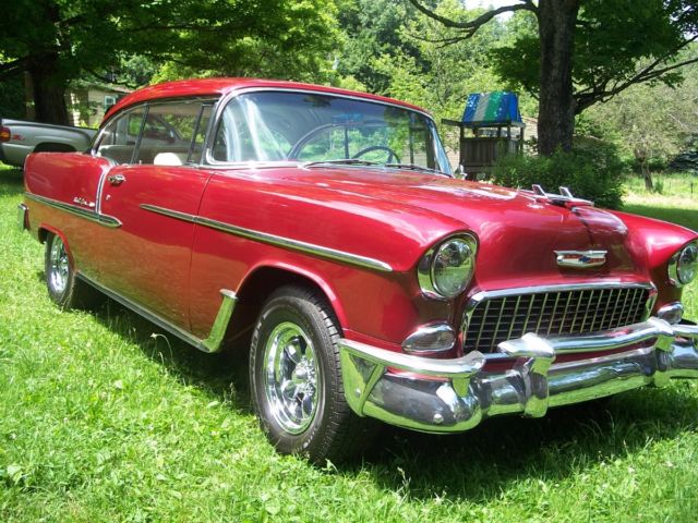 1955 Turquoise/ White Chevrolet Bel Air/150/210 Coupe